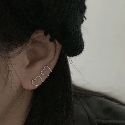 Love Ear Clip Female Earrings Without Pierced Ears