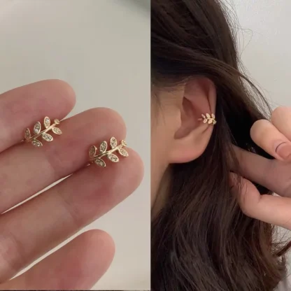 Simple Leaf Ear Bone Clip Without Pierced Ear Clip 1PCS